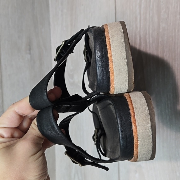 Merrell Women Juno Mid Zip Black Platform Sandals shoes sz 9 - Picture 7 of 12